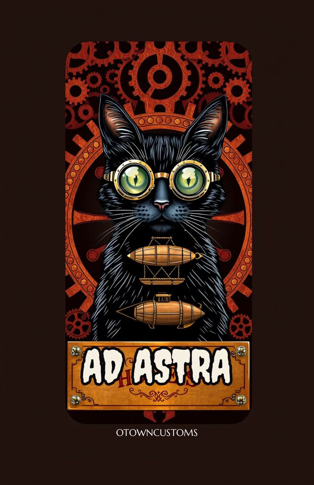 Steampunk Cat Explorer