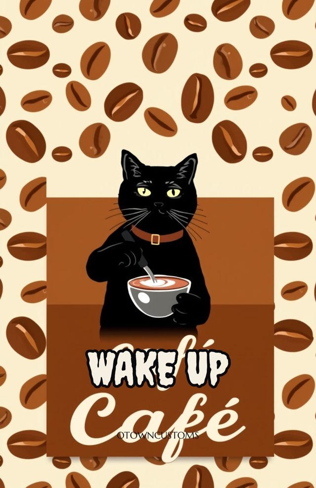 Cat Barista Coffee