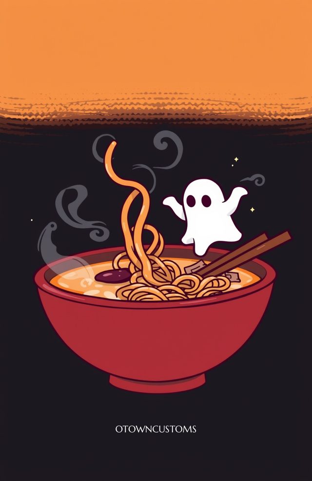 Ghostly Ramen Bowl