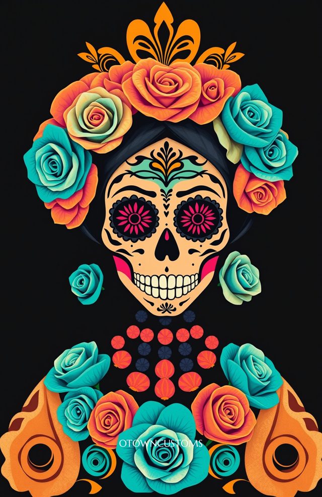 Teal Rose Catrina