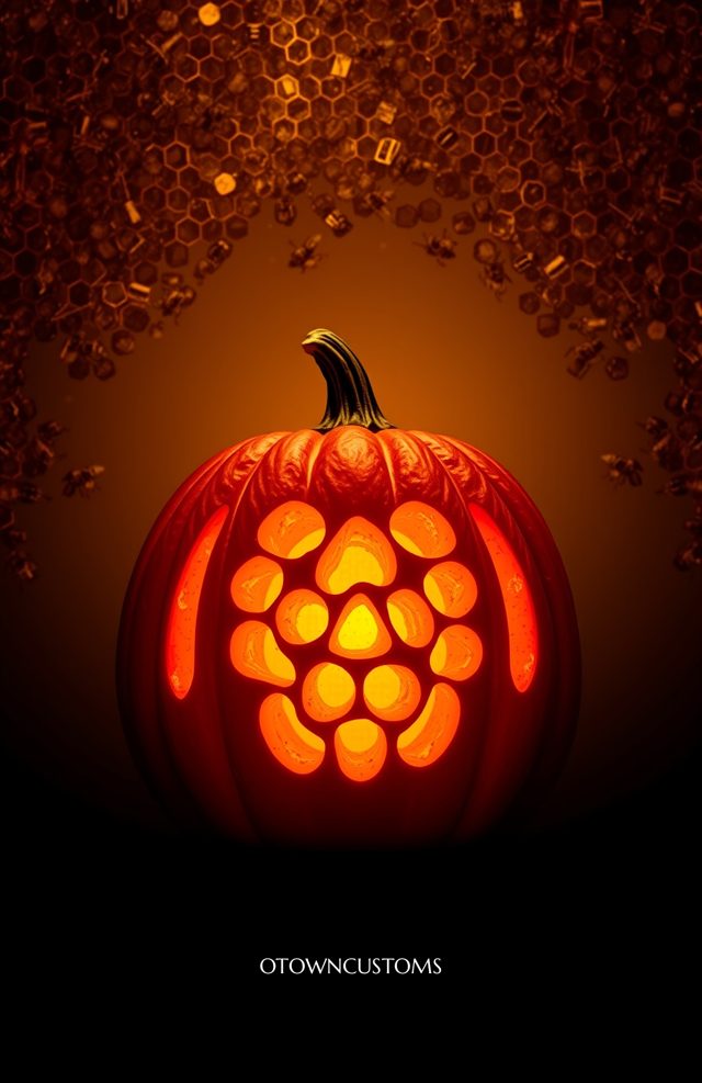 Pumpkin with Glowing Honeycomb
