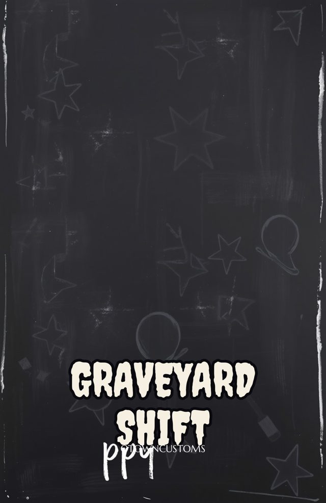 Graveyard Shift Chalkboard Typography