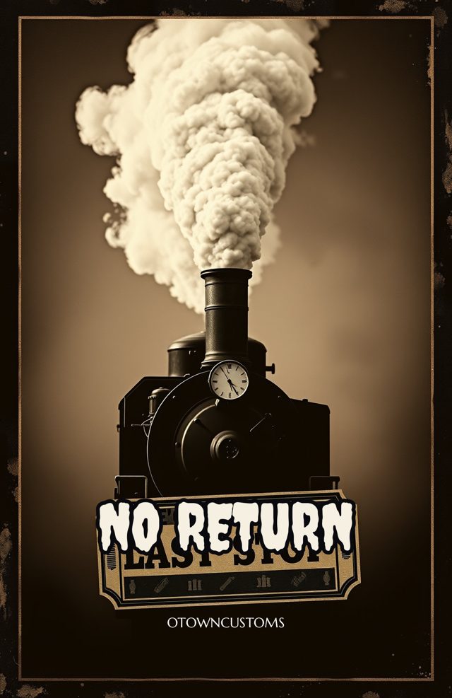 Ghost Train Steam Typography