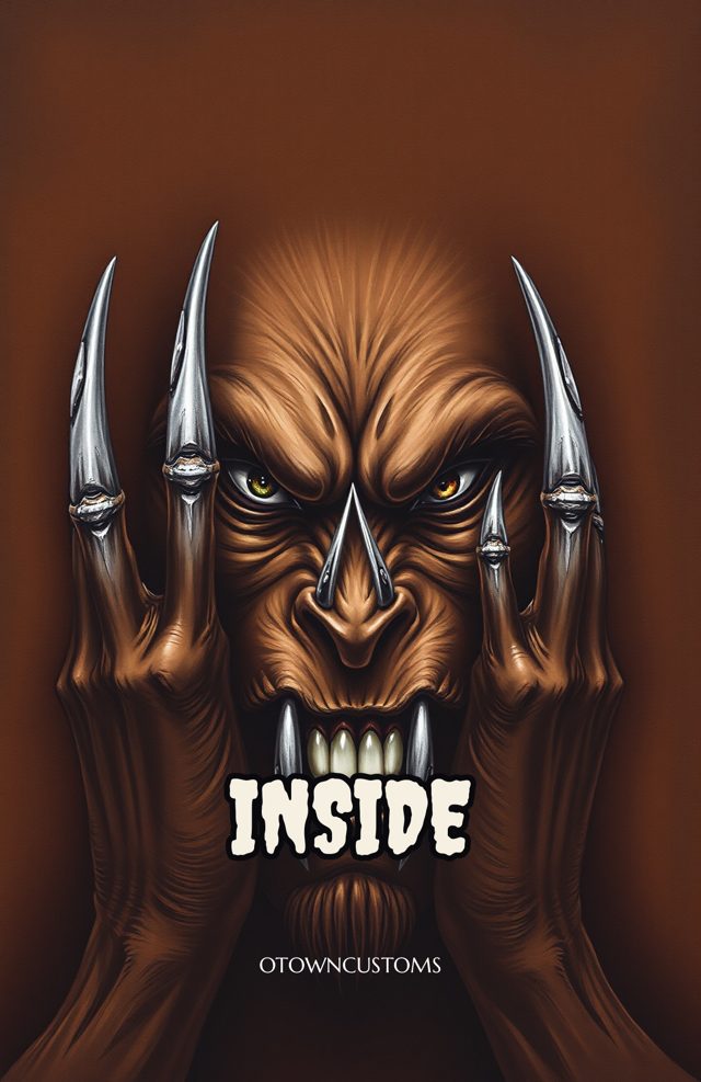 Werewolf Scratch Wood Typography