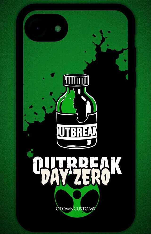 Zombie Virus Vial Typography
