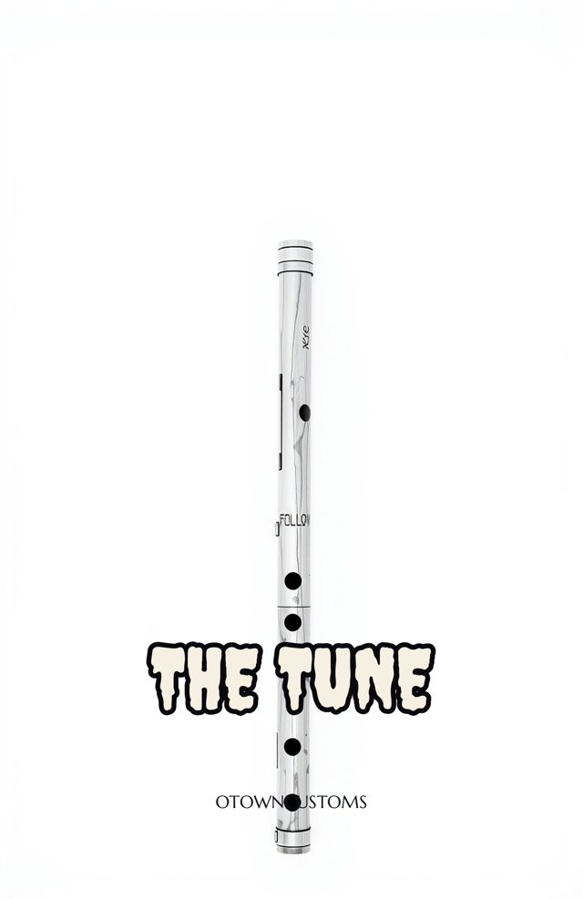 Phantom Piper Bone Flute Typography