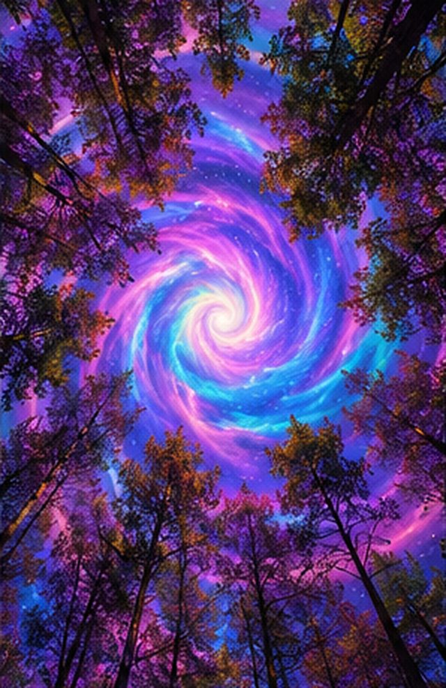 Neon Galaxy Vortex