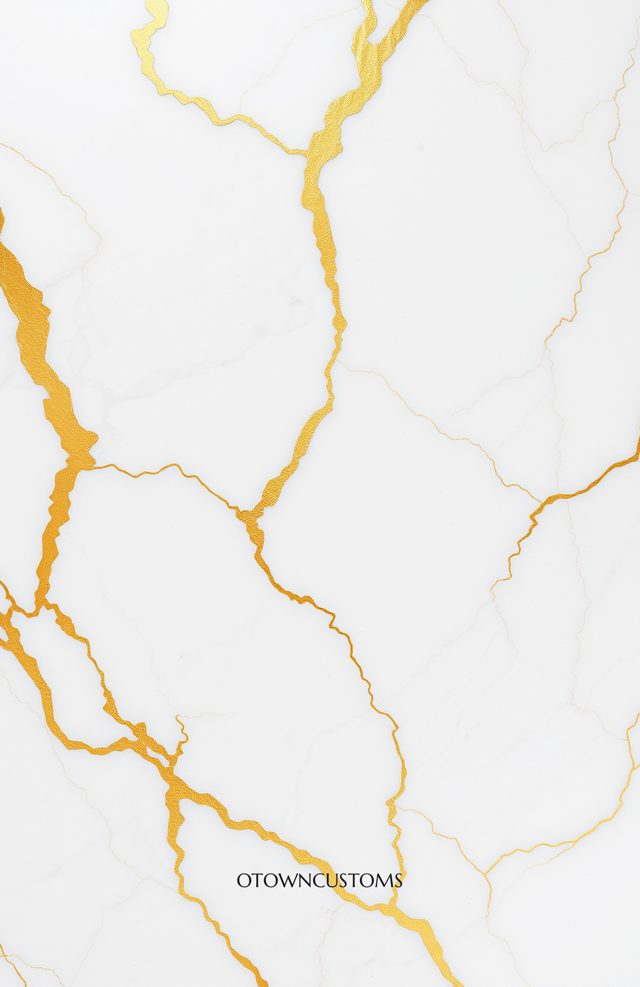 Marble with Gold Veins Metallic