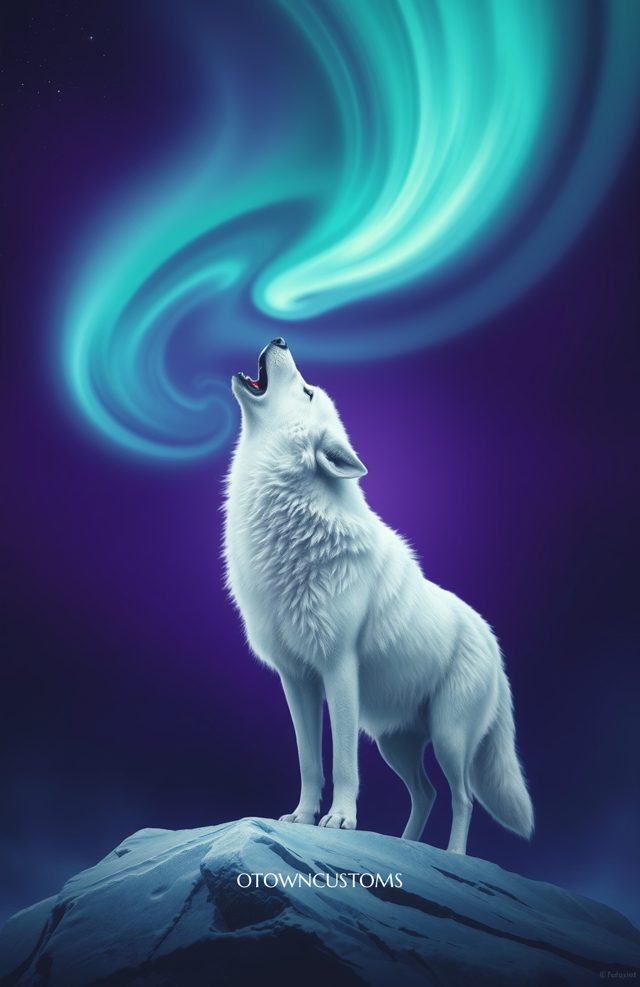 Northern Lights Wolf