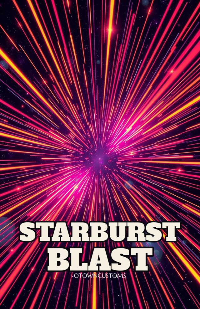 Retro Candy Pop Phone Case: Starburst Meteor Shower