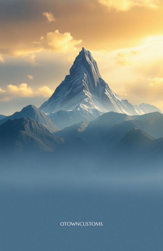 Dramatic Mountain Vista Geometric