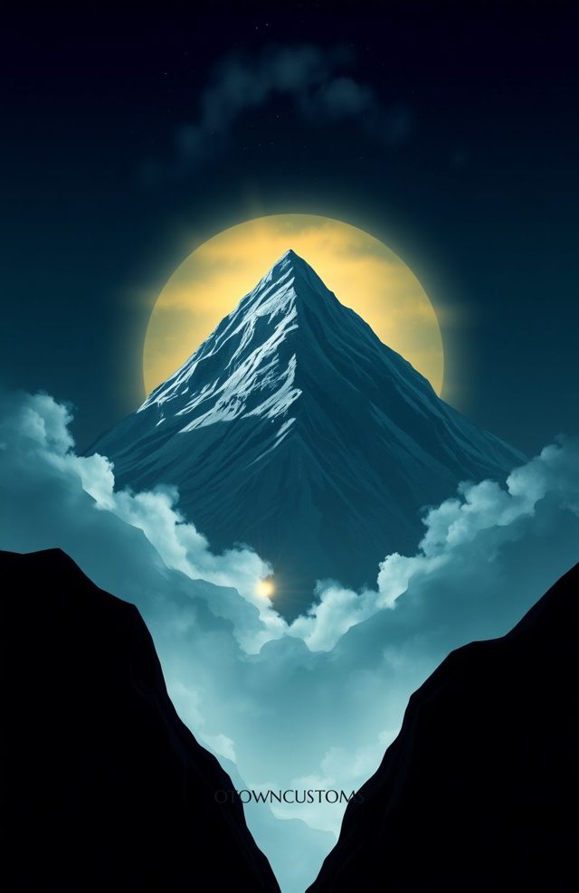 Topographic Ridge Lines Mountain Landscape
