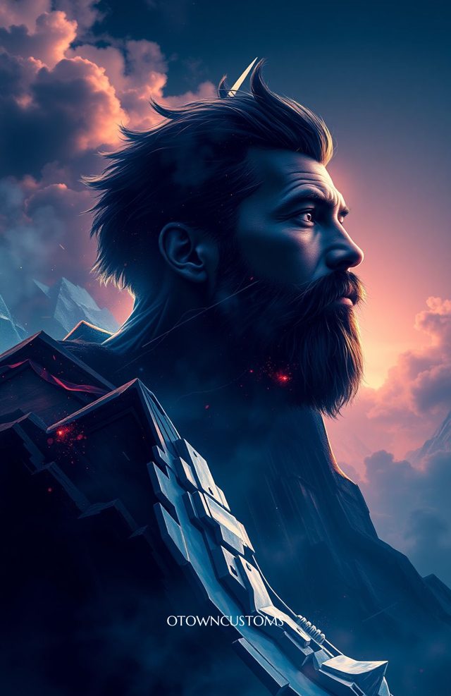 Epic Character Portrait Floral Luxury