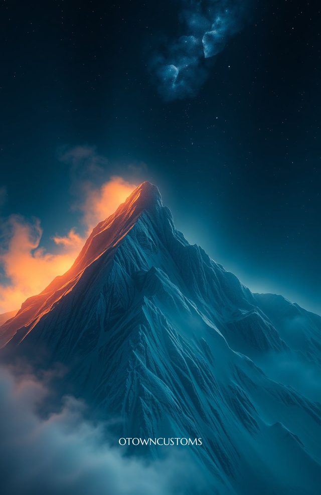 Pit Board Geometry Dramatic Mountain Peak Retro