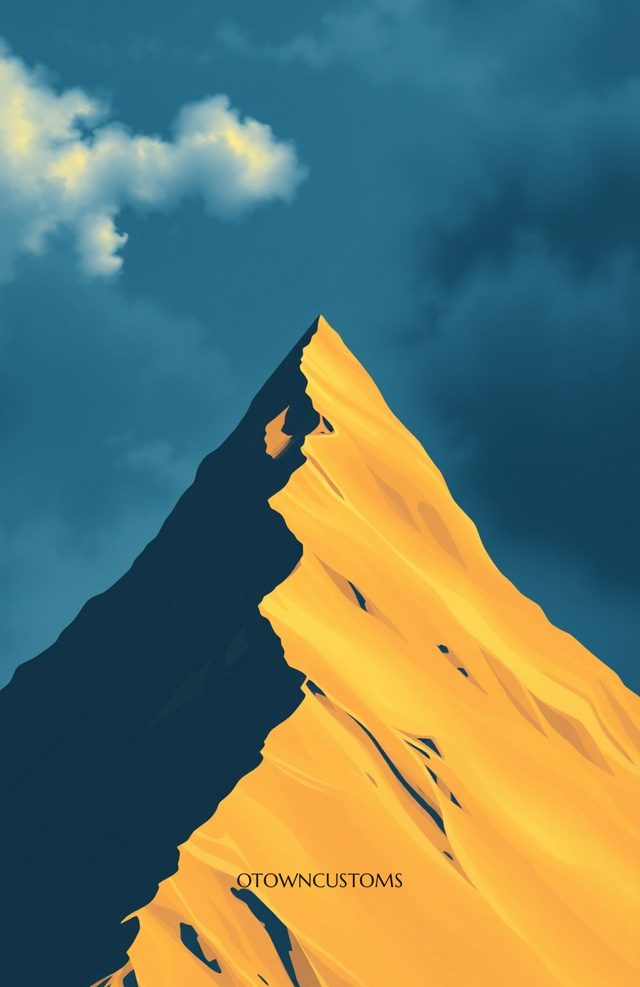 Minimalist Mountain Phone Case Desert Night Luxe Nevada For iPhone