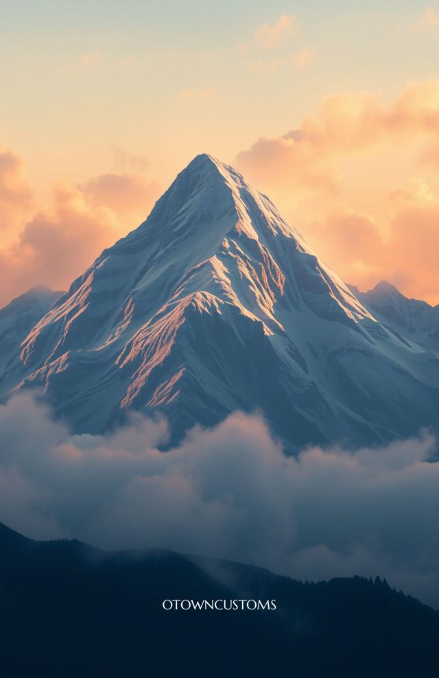 Snowy Mountain Sunrise Smoky Sound
