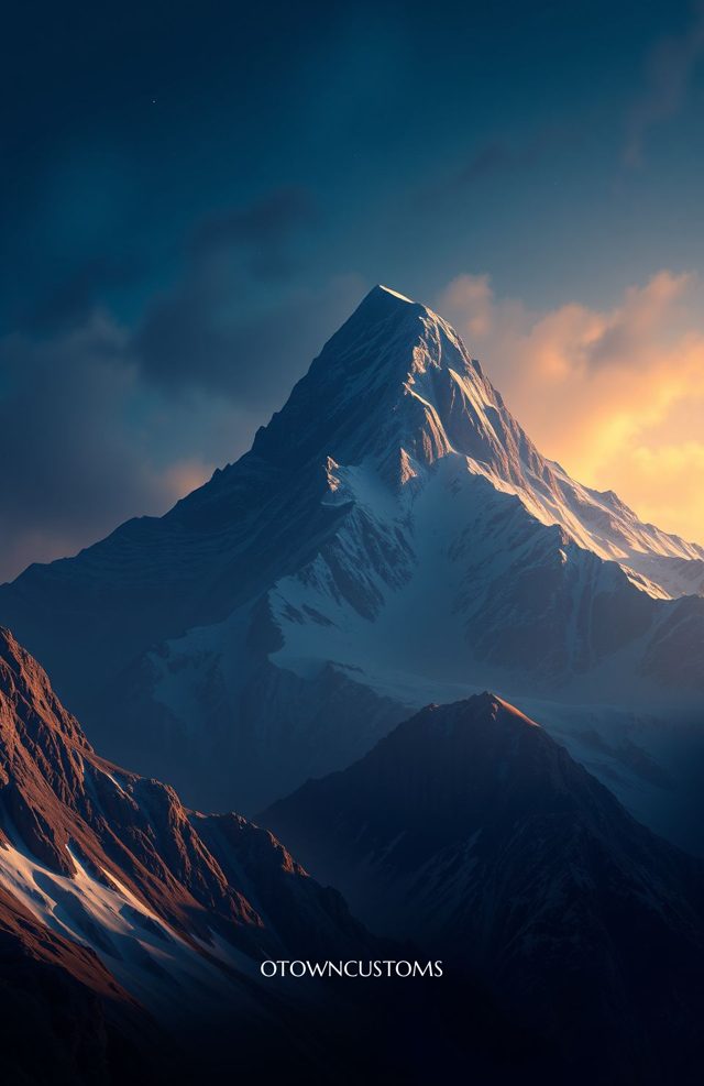 Dramatic Mountain Lighting Lone Star Range Texas