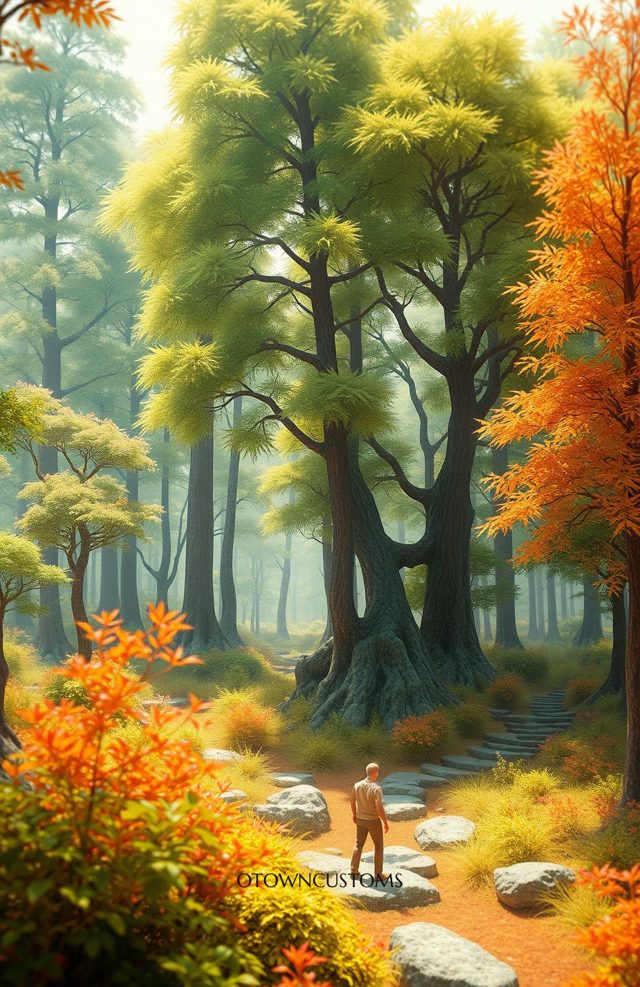Enchanting Forest Pathway Watercolor