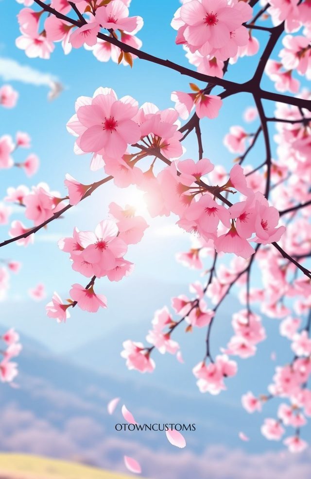 Ethereal Cherry Blossom Bokeh Floral