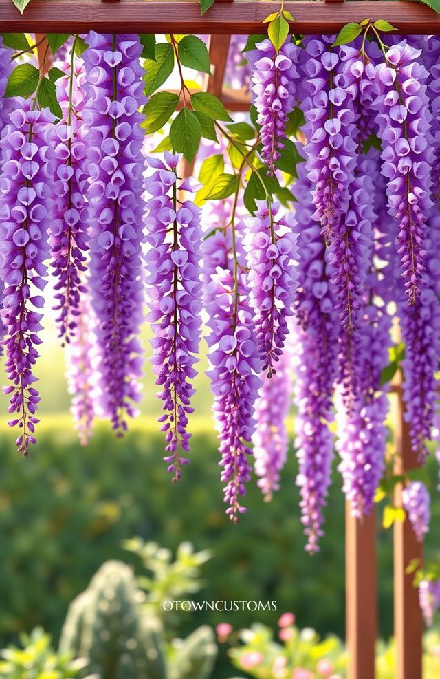 Wisteria Cascade Floral Elegance