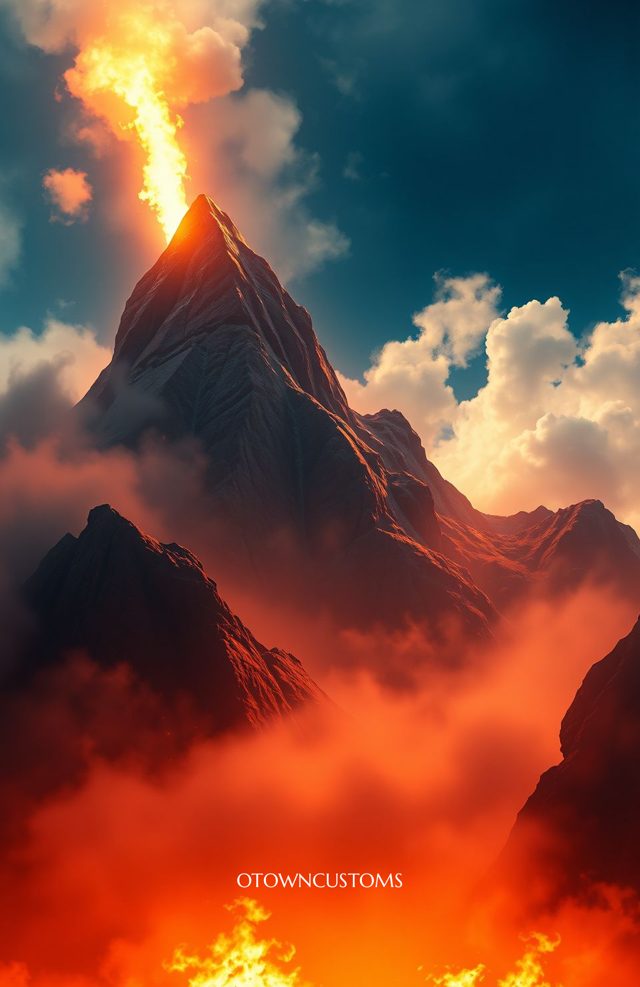 Volcanic Eruption Epic Botanical Luxury Floral