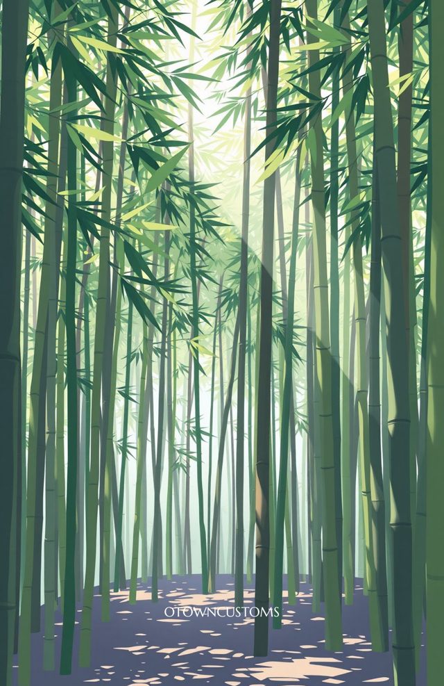 Bamboo Forest Vista Tranquil Zen Escape