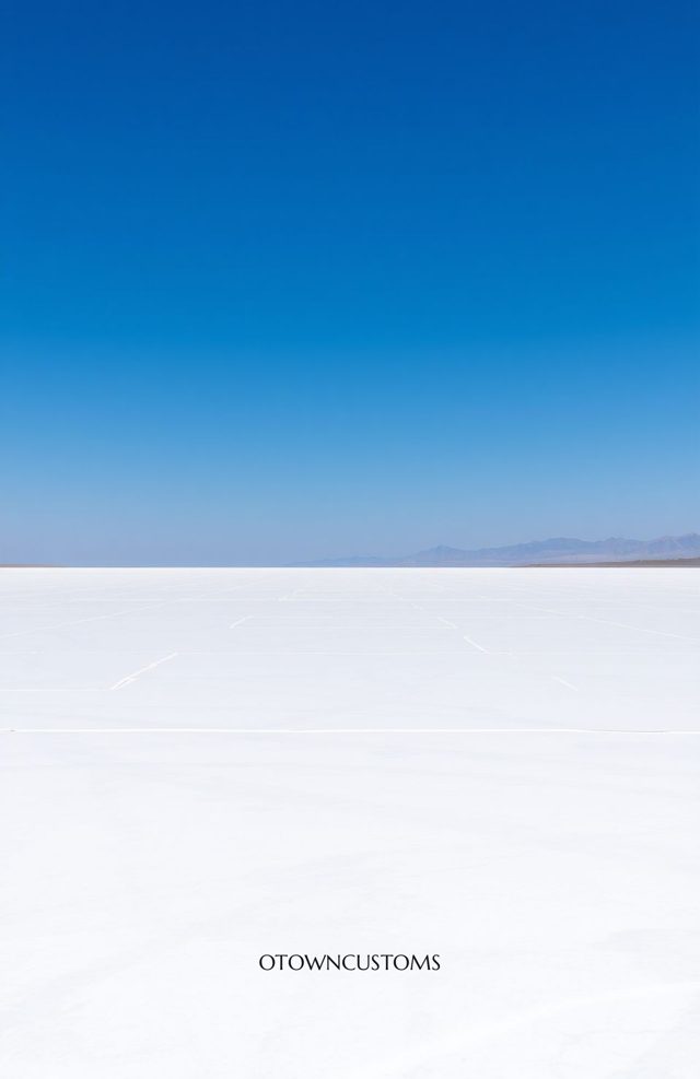Minimalist Landscape Salt Flat Mirror