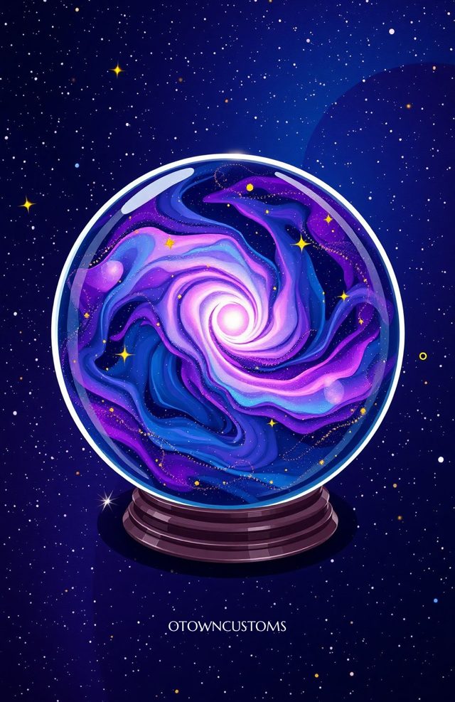 Crystal Ball Galaxy Mystical Astrology Vibe