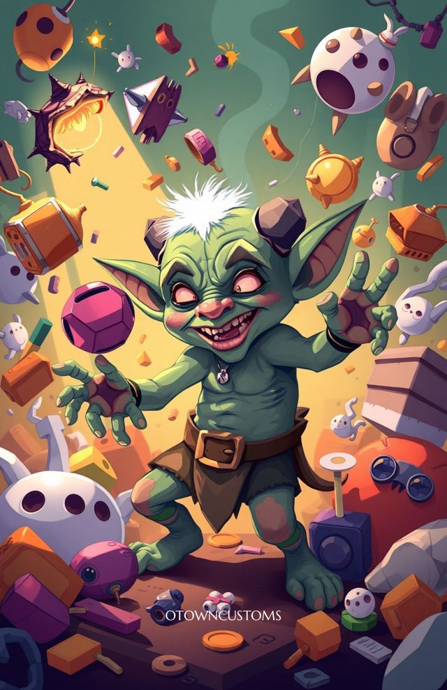 Quirky Chaos Goblin Fantasy Cartoon