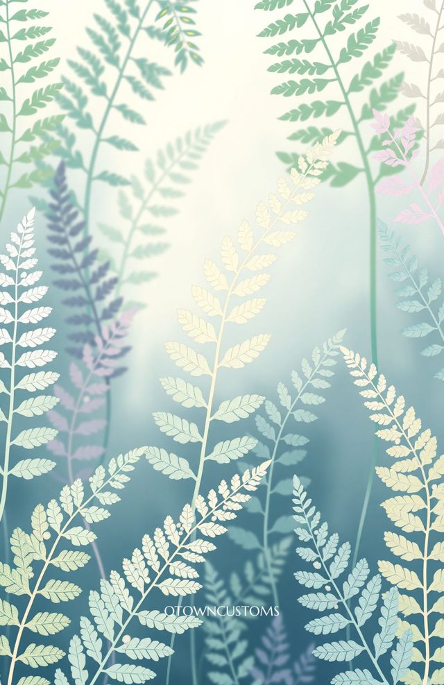 Soft Fern Pattern Serene Frond