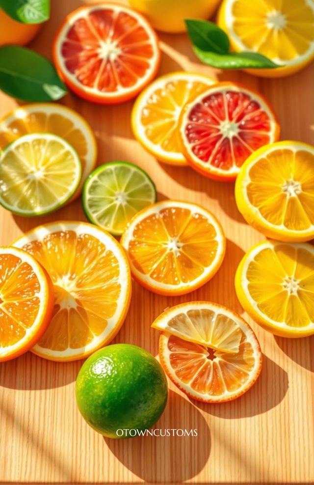 Citrus Slices Zesty Refreshing