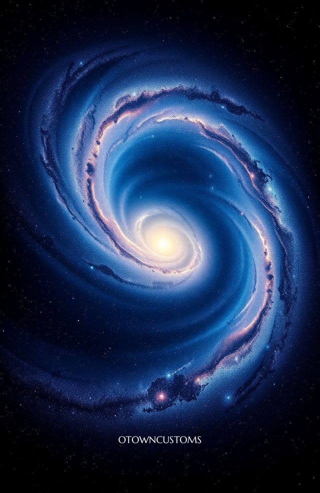 Cosmic Spiral Andromeda Galaxy