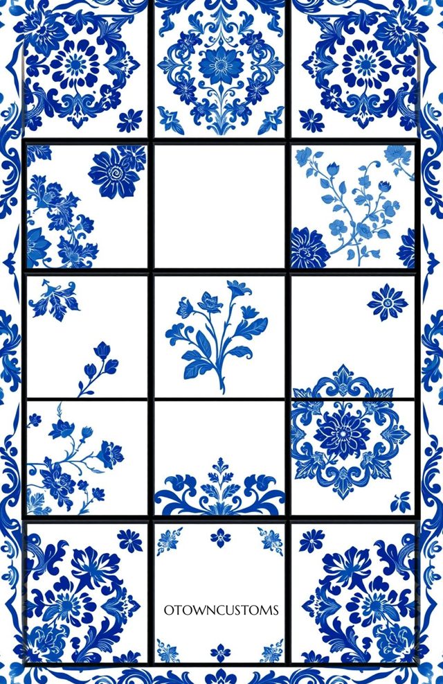Blue White Porcelain Delftware Classic Dutch
