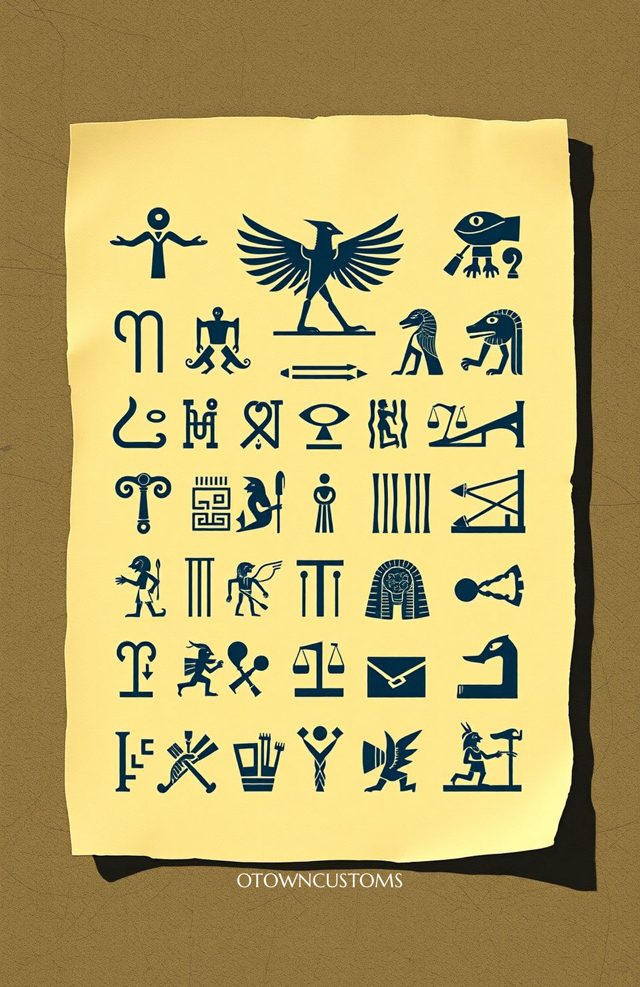 Egyptian Hieroglyphic Icons
