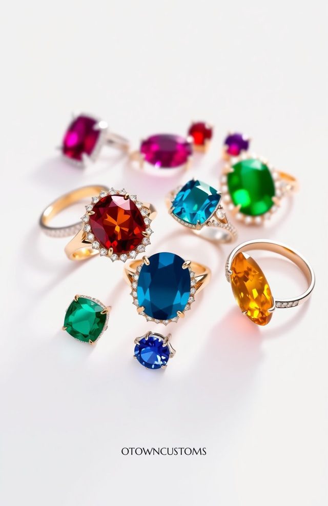Elegant Gemstone Ring Jewelry Design
