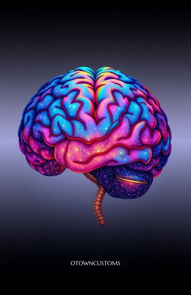 Anatomical Brain Abstract Psychedelic