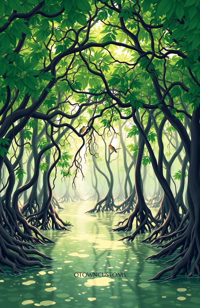 Mangrove Roots Tropical Nature