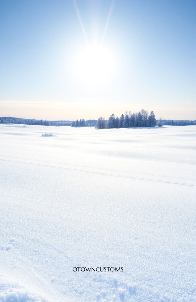 Snow Field Winter Wonderland