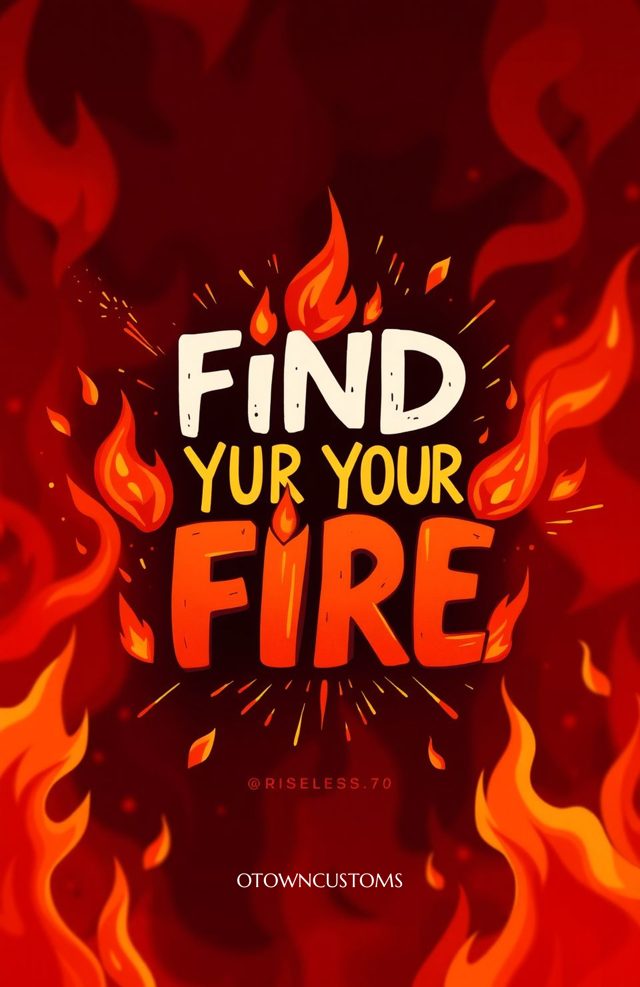 Passionate Find Your Fire Typography