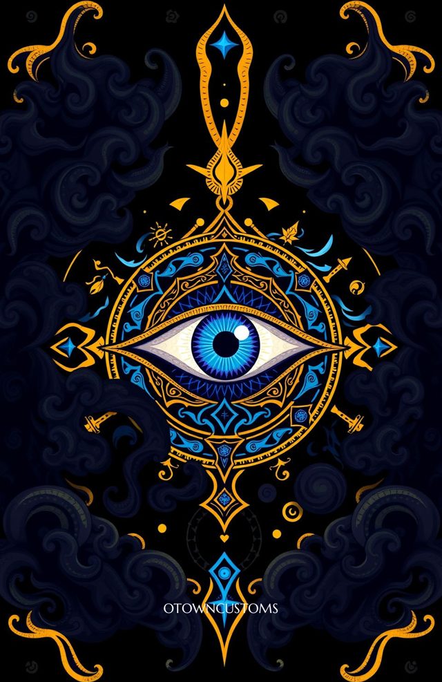 Mystical Eye Mandala Evil Eye Amulet