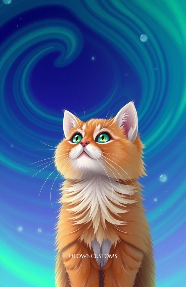 Digital Art Cat Cute Animals
