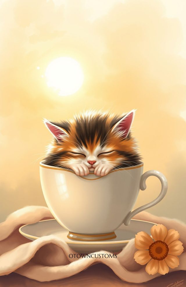 Soft Art Digital Painting Cute Animal