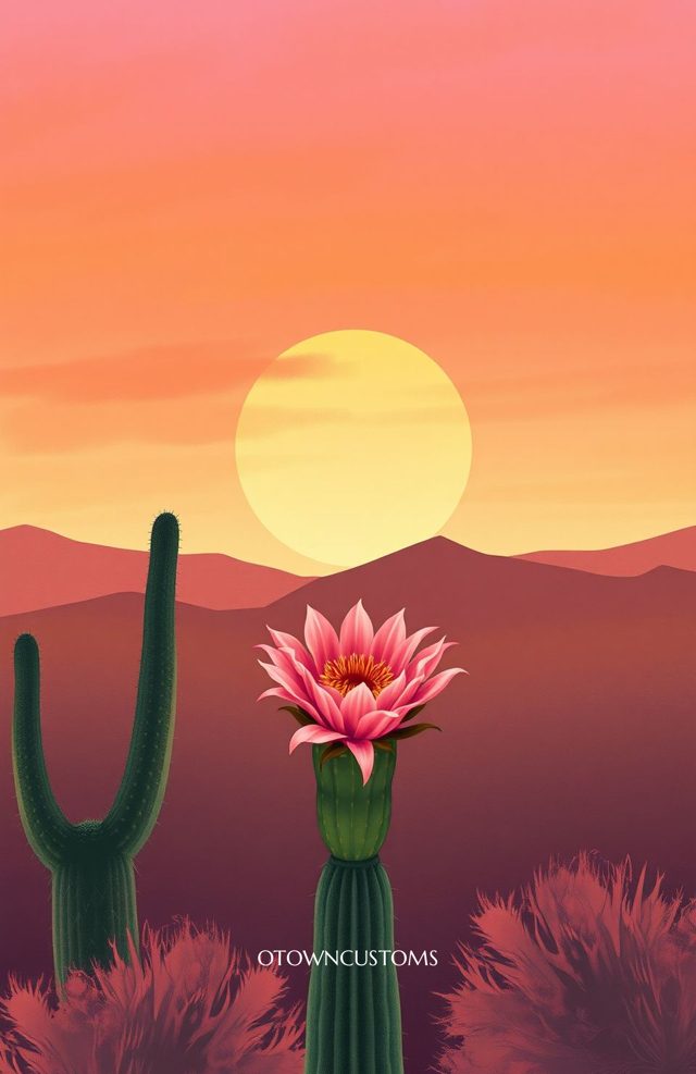 Desert Bloom Digital Illustration