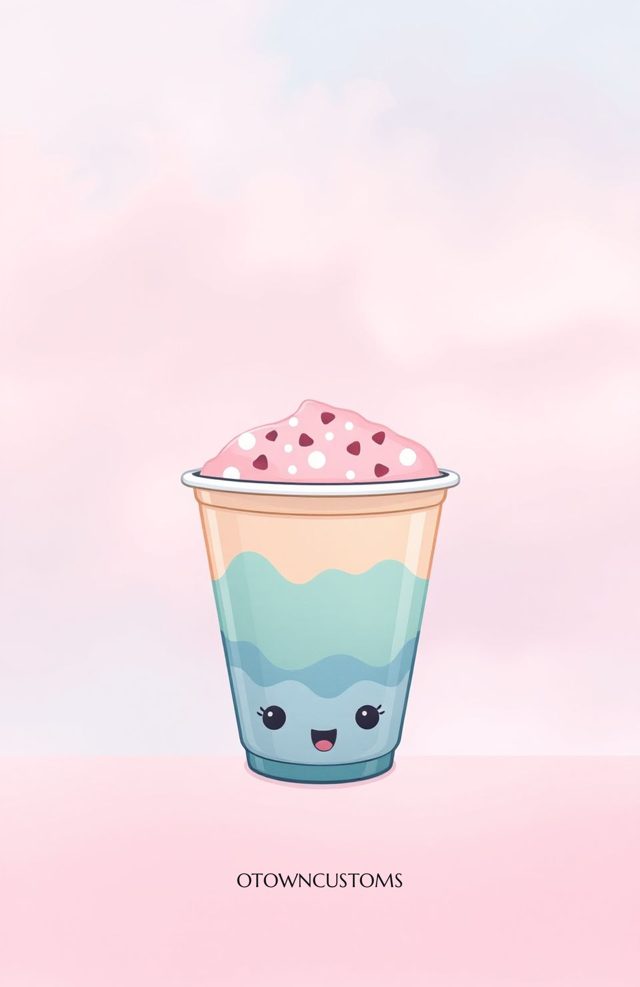 Kawaii Boba Tea Pastel Cute