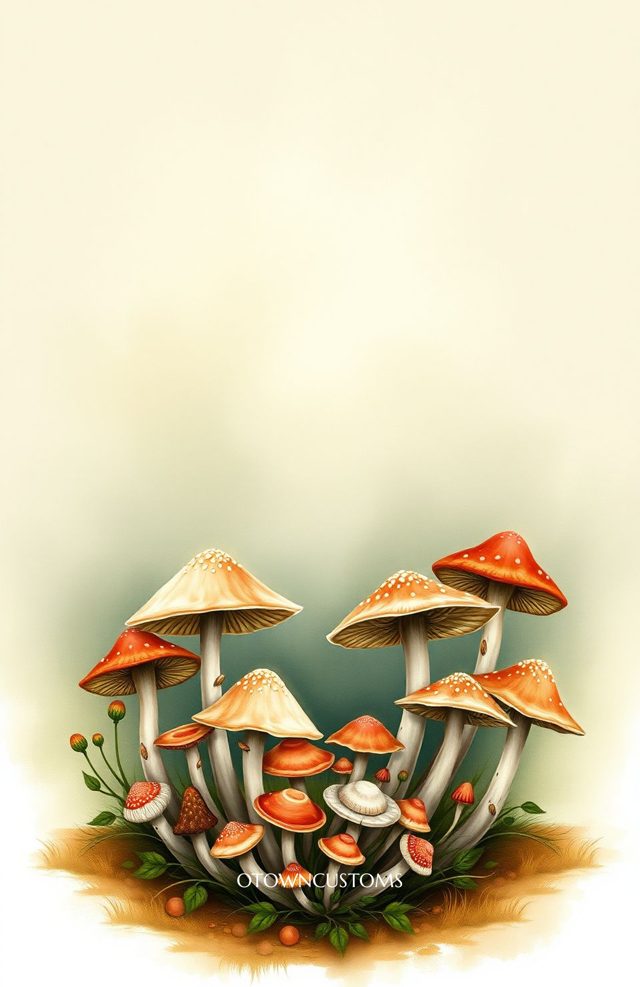 Cozy Cottagecore Whimsical Mushroom
