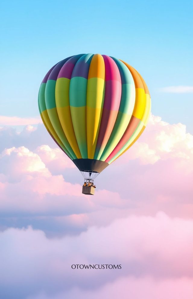 Vibrant Hot Air Balloon Ride