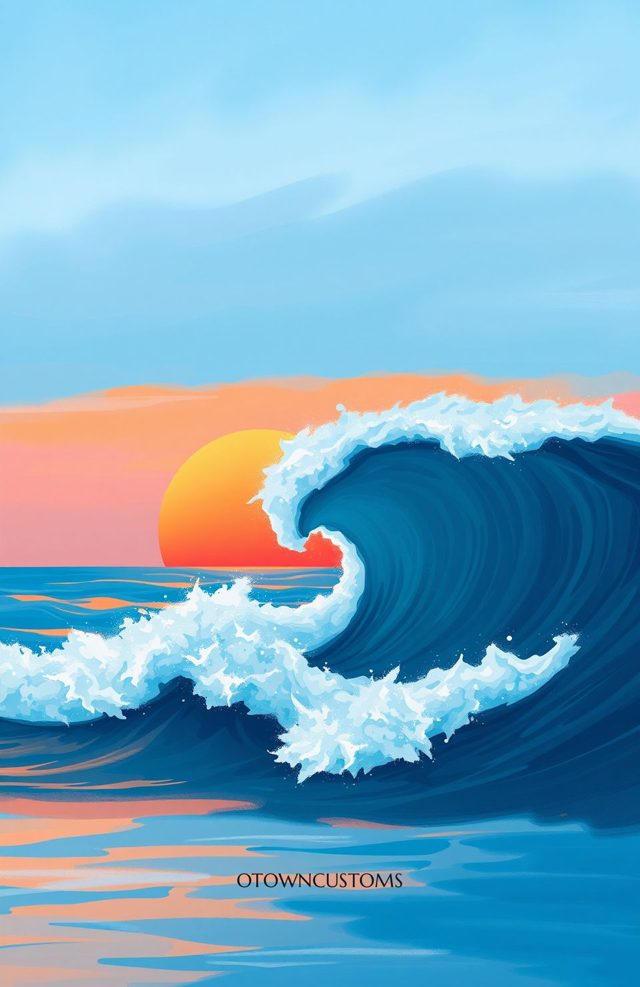 Stylized Coastal Ocean Wave