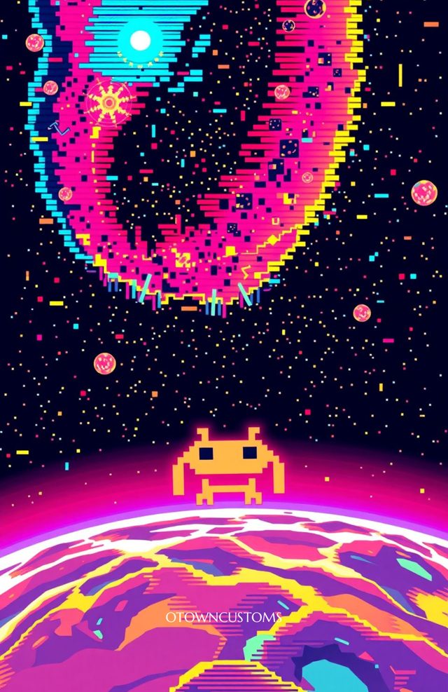 Pixel Art Arcade Space Invader