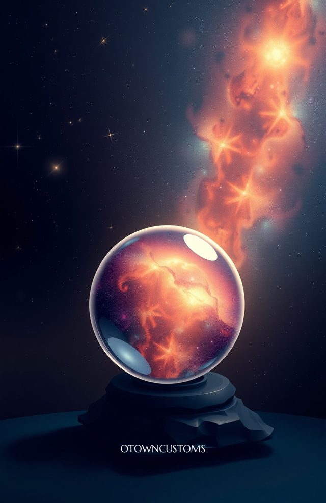 Fantasy Nebula Crystal Ball Gaze