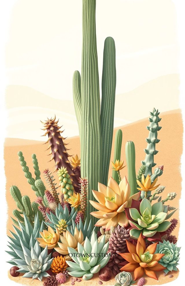 Succulent Garden Desert Bloom